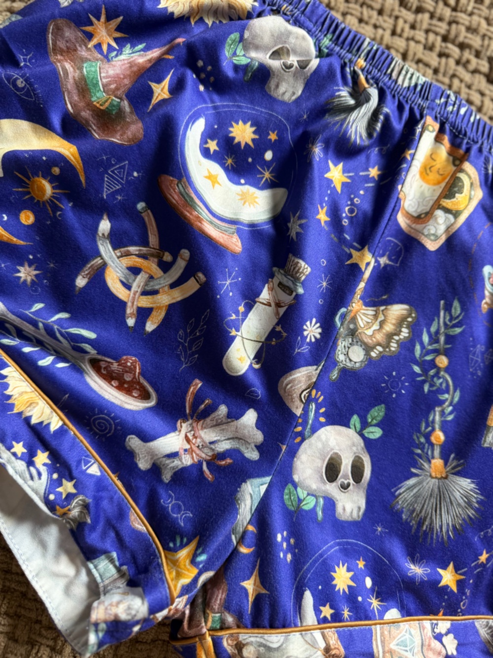 Womens' Purple Magical Night Pajama shorts - size Large